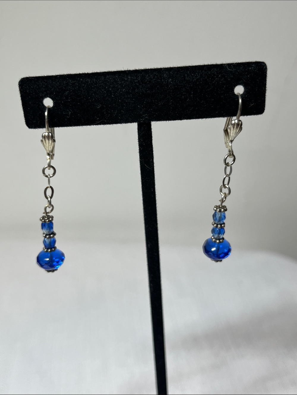 Blue Black Green Pearl Drop pendant
Sterling Silver